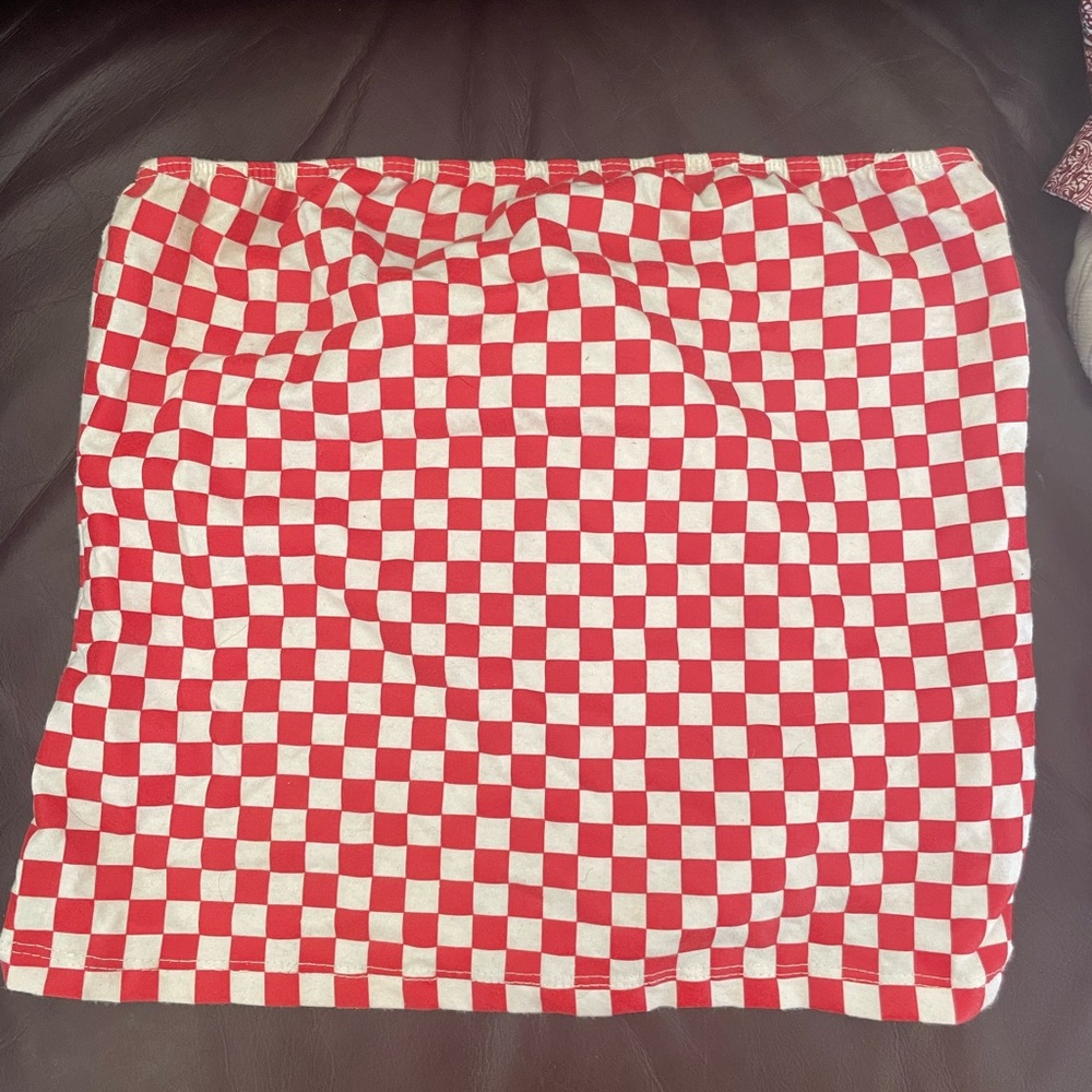 Riot Queen Checkered Tube Top